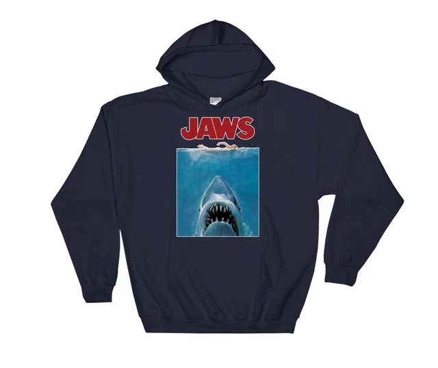 Jaws T-shirt Movie Poster Cool Print Hoodie Sweatshirt Jumper Pullover 2673