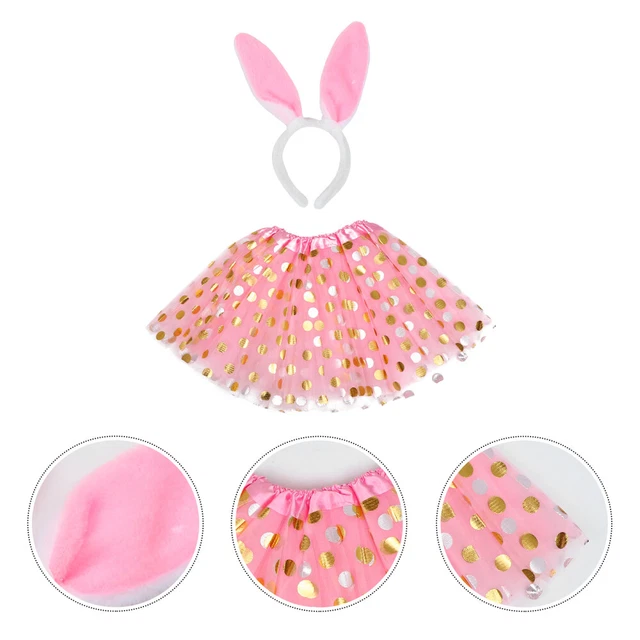 Abito pasquale acetato bambino coniglietto pasquale fascia per la fronte abiti per bambini