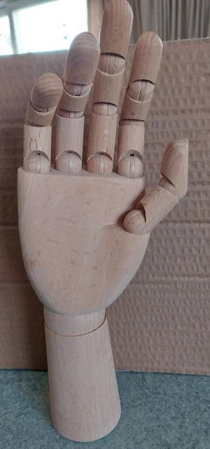Holz Hand linker Körper Künstler Modell gelenkt gelenkt Holz Kunstwerk Skulptur