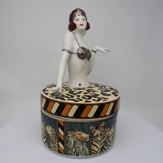 Caja Figurilla Mata Hari Bañista Sexy Art Deco-alemán Estilo Art Nouveau Estilo