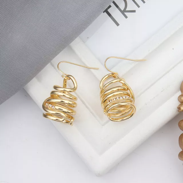 Alexis Bittar Irregular  Golden Winding Earrings Fashion Earrings Gift 3
