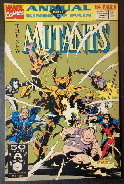the NEW MUTANTS 1991 Vol 1 #7 Annual Kings of Pain Marvel Comics