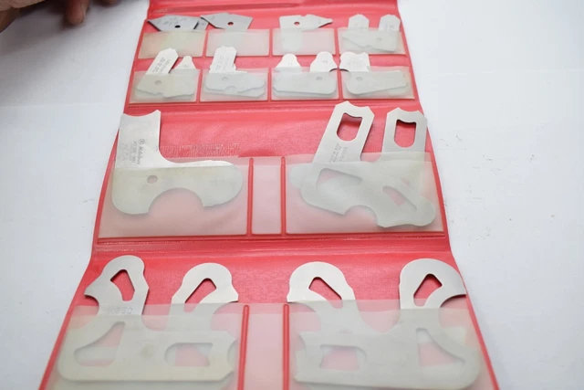 MITUTOYO 186-906, RADIUS Gage Set .010 to .500'', 5 Radii per Leaf $79.