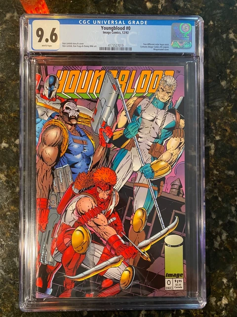 Youngblood #0 CGC NM+ 9.6 White Pages Rob Liefeld Story and Cover! Image