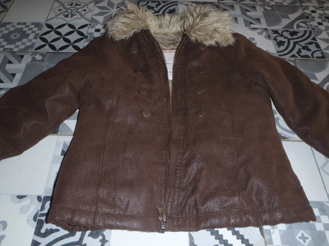 Manteau 3/4 En Renard Blanc Pleine Peau - Taille M (40/42) - Occasion En Parfait état