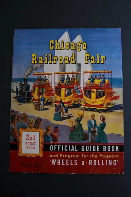 Vintage 1949 Chicago Railroad Fair Official Guide Book