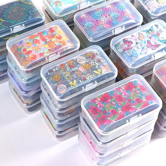 Nail Art Transfer Foil Sticker Set Nail Butterfly Adhesive Wraps DecoraA-UL