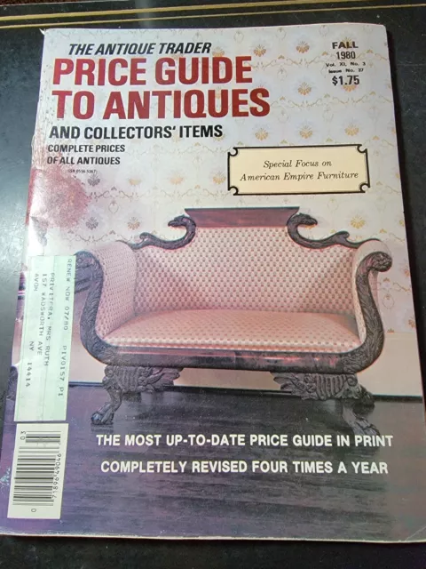 The Antique Trader Price Guide To Antiques Magazine 1980 Vol XI No 3 Issue No 37