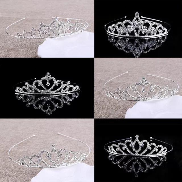 Wedding Bridal Princess Crystal Rhinestone Prom Hair Tiara Crown Headband E 3