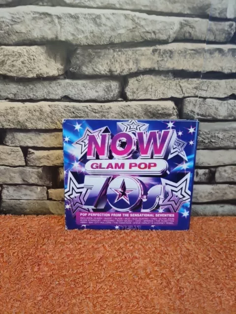 Various Artists : NOW 70s Glam Pop - 4 X CD Box Set(2021)