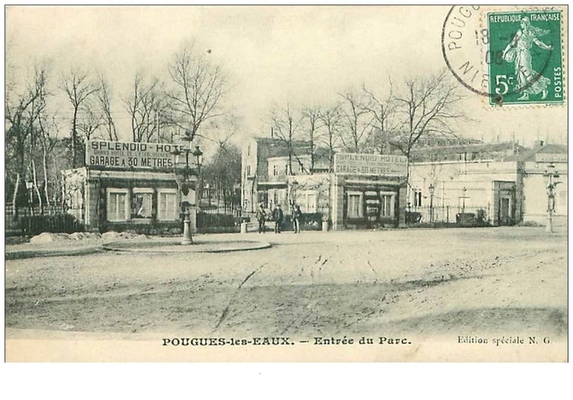 58.POUGUES LES EAU.n°22747.ENTRANCE DU PARC