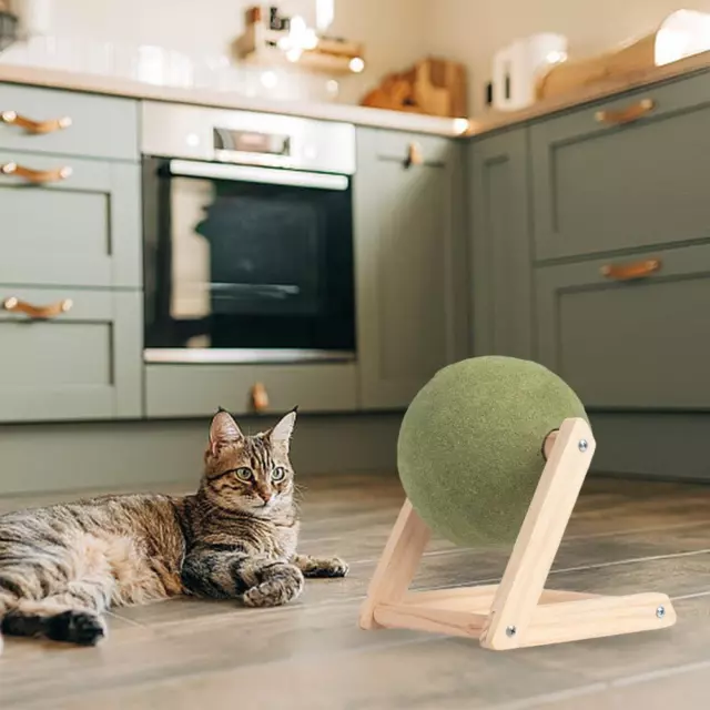 Cat Mint Ball Toy,Catnip Floor Ball Toy,Rotatable Catnip Mount Floor Ball H6V0