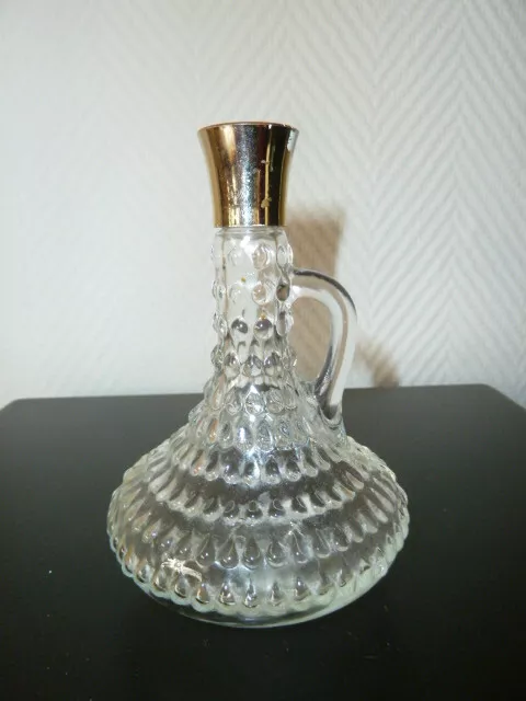 Vintage Frisiertischgarnitur Glas Flacon Flakon AVON o. Tosca 70er Jahre