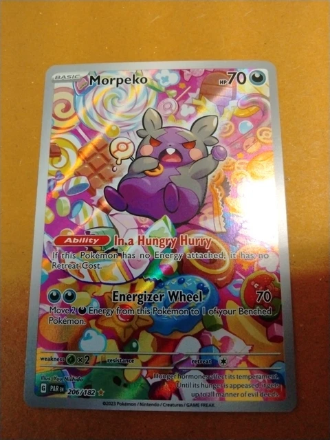 Paradox Rift 206 POKÉMON JCC MORPEKO Paradox Rift 206/182 Holo Ilustración Rara EUR 16 ...
