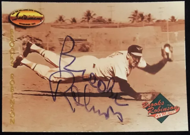 Brooks Robinson Collection - Ted Williams Baseball auto card BR8, 1993 Orioles