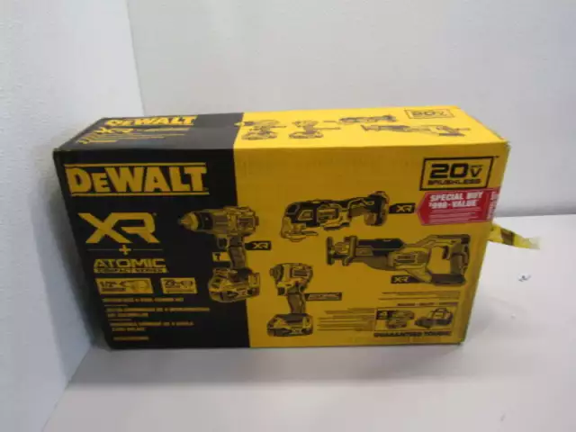 Dewalt DCK4050M2 20-Volt MAX Lithium-Ion Cordless Brushless 4-Tool Combo Kit
