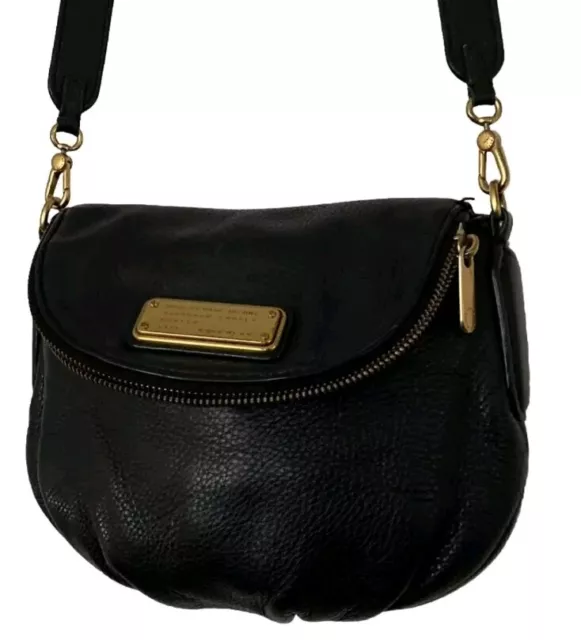 MARC BY MARC JACOBS Q Mini Natasha BLACK Leather Crossbody Bag Purse PERFECT CON 2