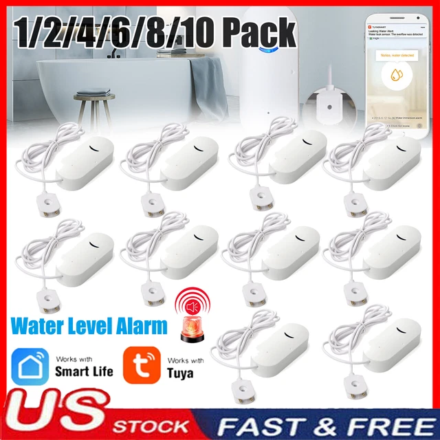 US WIFI WATER Leak Sensor Detector Flood Overflow Leakage Alert Alexa