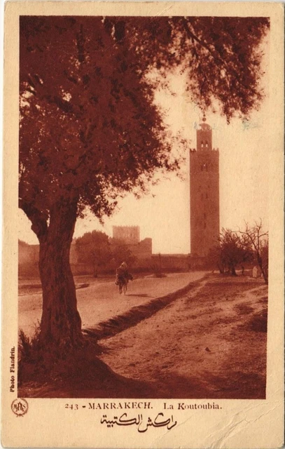 CPA AK MAROC MARRAKECH La Koutoubia Flandrin (37970)