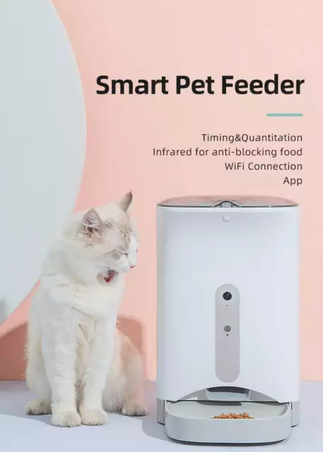 Danoz Direct - Smart Automatic Pet Dog Cat Rabbit Feeder Smartphone Camera AP... 2
