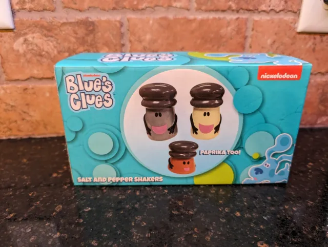Blue's Clues Mr. Salt Mrs. Pepper Paprika Shaker 3pc Set BoxLunch Exc