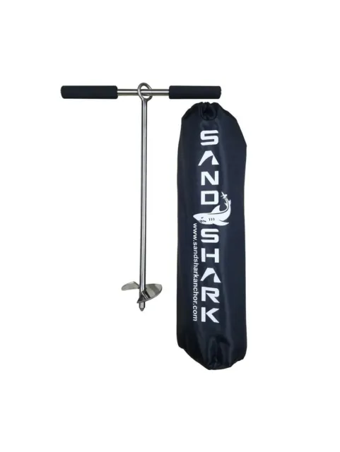 SandShark Lite 18" Sand Anchor, Tested & Proven to Hold Watercraft Secure, Au...