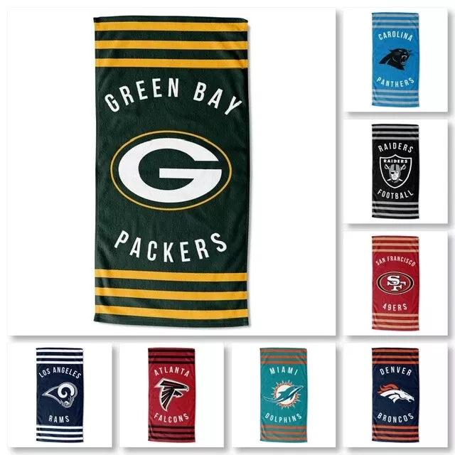 NFL Badetuch Strandtuch Fanartikel Beachtowel Packers Steelers Vikings Falcons