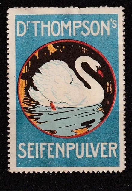 Dr.Thompson's Seifenpulver / Reklamemarke Schwan