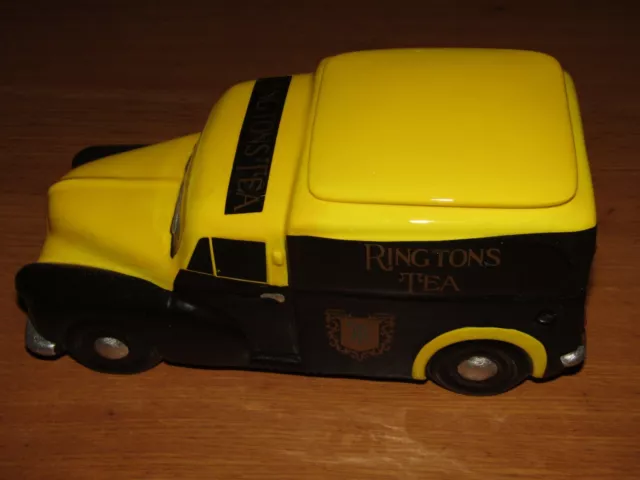 New Boxed Ringtons Tea Collectable By Wade Morris Minor Van Ceramic Tea Caddy 2