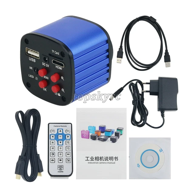 24MP 1080P HDMI Camera Industrial Camera Lab Microscope Camera HDMI USB Output
