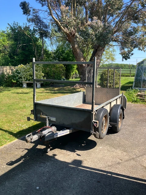 IFOR WILLIAMS GD84 Single Axle Plant Trailer with Ladder Rack and Ramps ...