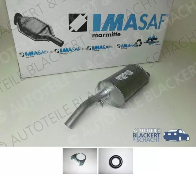 IMASAF ESD Auspuff Endtopf+Anbauteile für Renault R 18+Variable 1.6+2.0+2.1 D