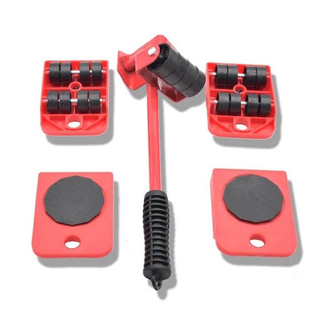 Dolly 3 ruote rotazione 360° 6 pollici mobili con ruote mobili pully