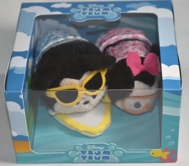 Disney Tsum Tsum Mickey and Minnie Mouse Plush Hawaii Set - Hawaiian Set NRFB