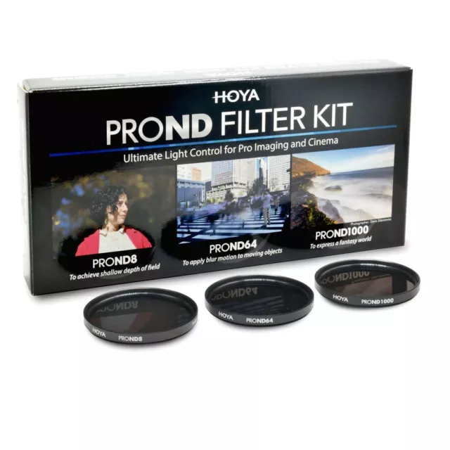 Hoya PRO ND Filter Kit (ND8 + ND64 + ND1000 + Filter Pouch) 67mm