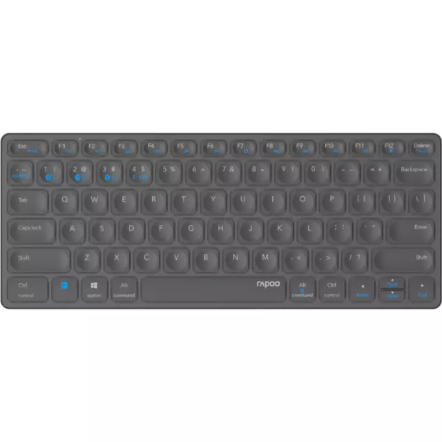 Rapoo E9600M Dunkelgrau Kabellose Multimodus Tastatur Kabellose Tastatur