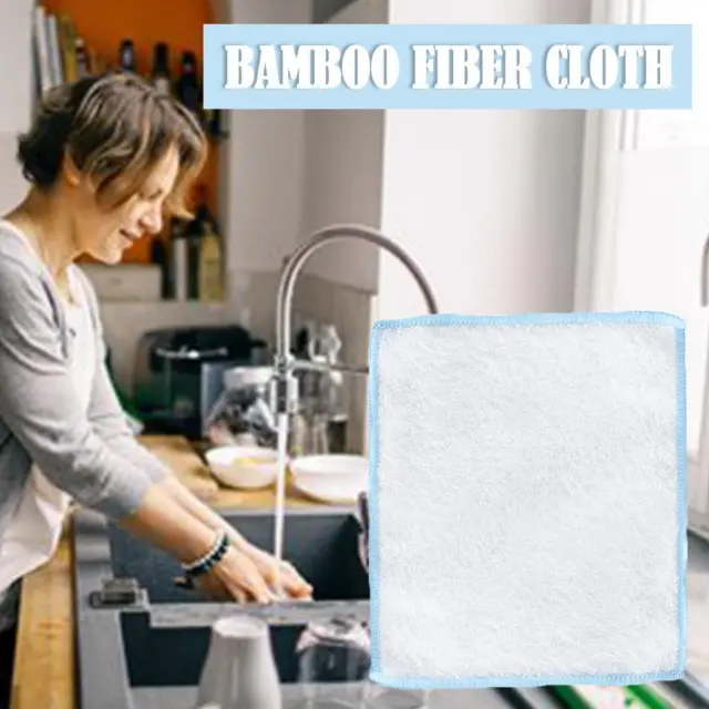 Bamboo Fiber Cloth Kitchen Cleaning Cloth Cleaning Wipe V4N7