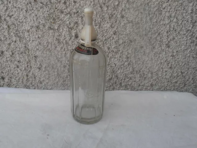 Ancien Siphon Bouteille Eau De Seltz Schweppes