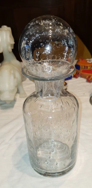 Petite Bouteille En Verre – Buste Avec Fermeture Porcelaine – 15cm, 20mL