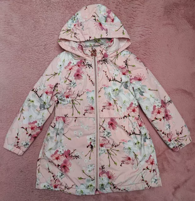 Ted Baker Girl's blossom floral print coat size 5-6 years