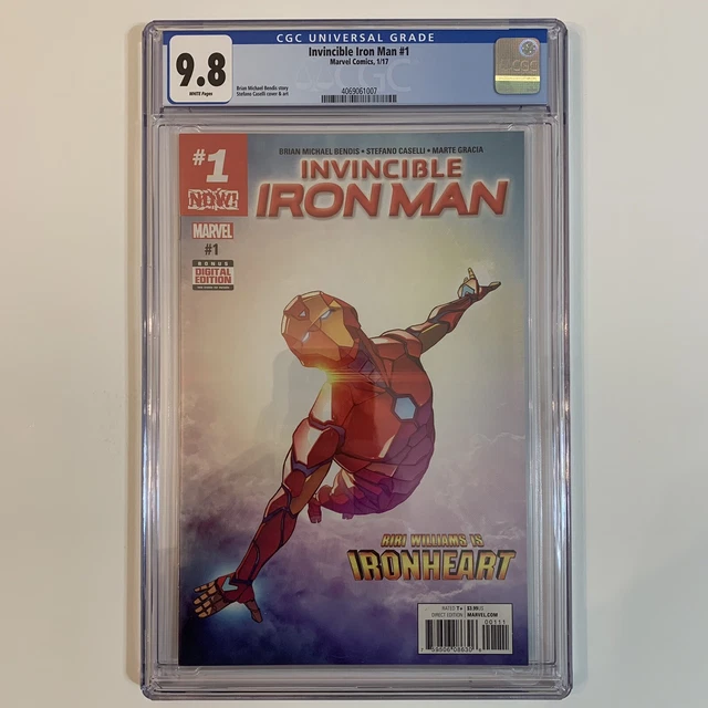 Invincible Iron Man 1 CGC 9.8 1st Cover App Of Riri Williams Ironheart 2017