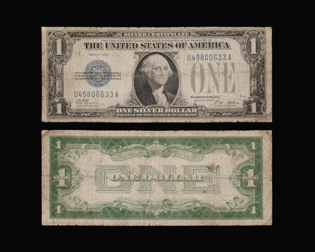 1928-A $1 Funnyback Silver Certificate Note - Fr. 1601