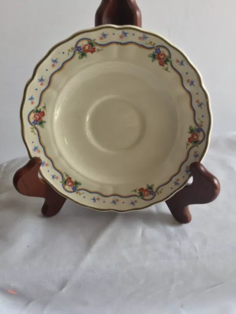 Vintage Marlborough Royal Petal Saucer Grindley Made In England Floral Gold Trim