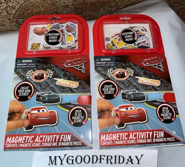 Disney Pixar Cars Magnetic Activity Fun Set ( 2Packs) Brand New On Sale 2