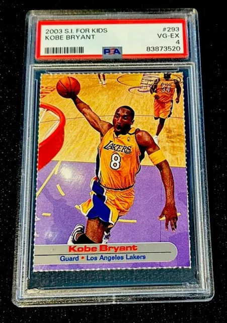 Kobe Bryant RARE Sports Illustrated for Kids SI 2003 Los Angeles Lakers PSA 4