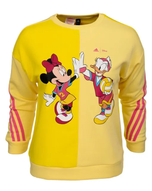 Maglione adidas per bambini x Disney Daisy Duck Crew Fitness Sport Allenamento