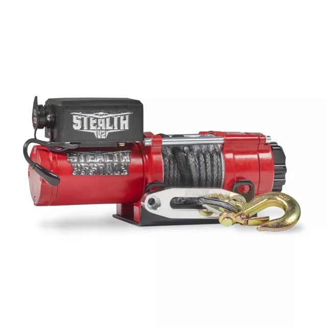 STEALTH 4500LB 12v WINCH WITH STEEL ROPE AND WIRELESS REMOTE