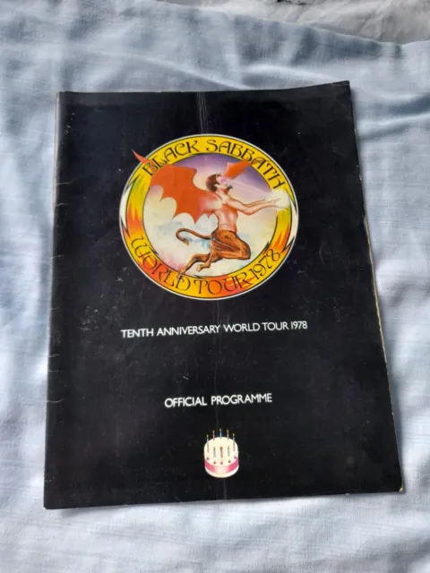 Black Sabbath Tenth Anniversary World Tour 1978 Official Programme