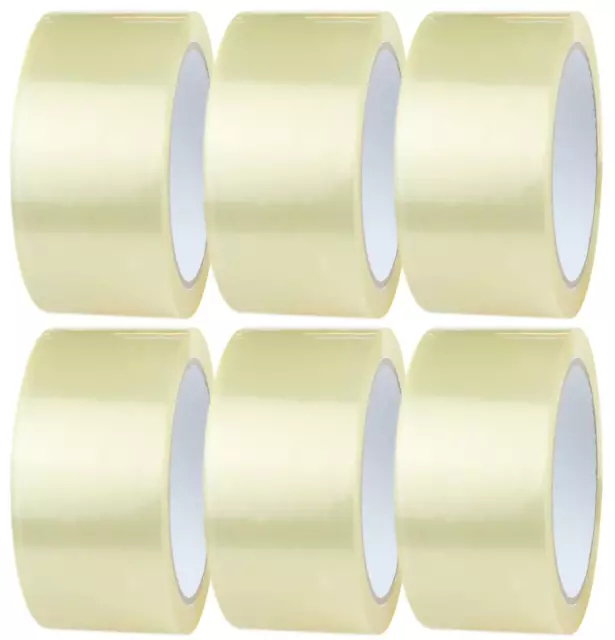 4 x CLEAR PACKING TAPE PARCEL STRONG 48MM X 110M BOX SEALING SELLOTAPE PACKAGING