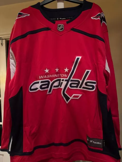 NHL Fanatics Washington Capitals Breakaway Jersey Size Large Mens Red